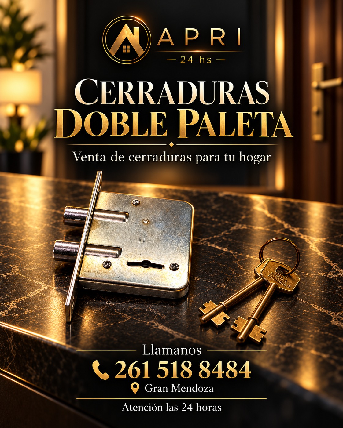 Material promocional APRI: Cerraduras doble paleta