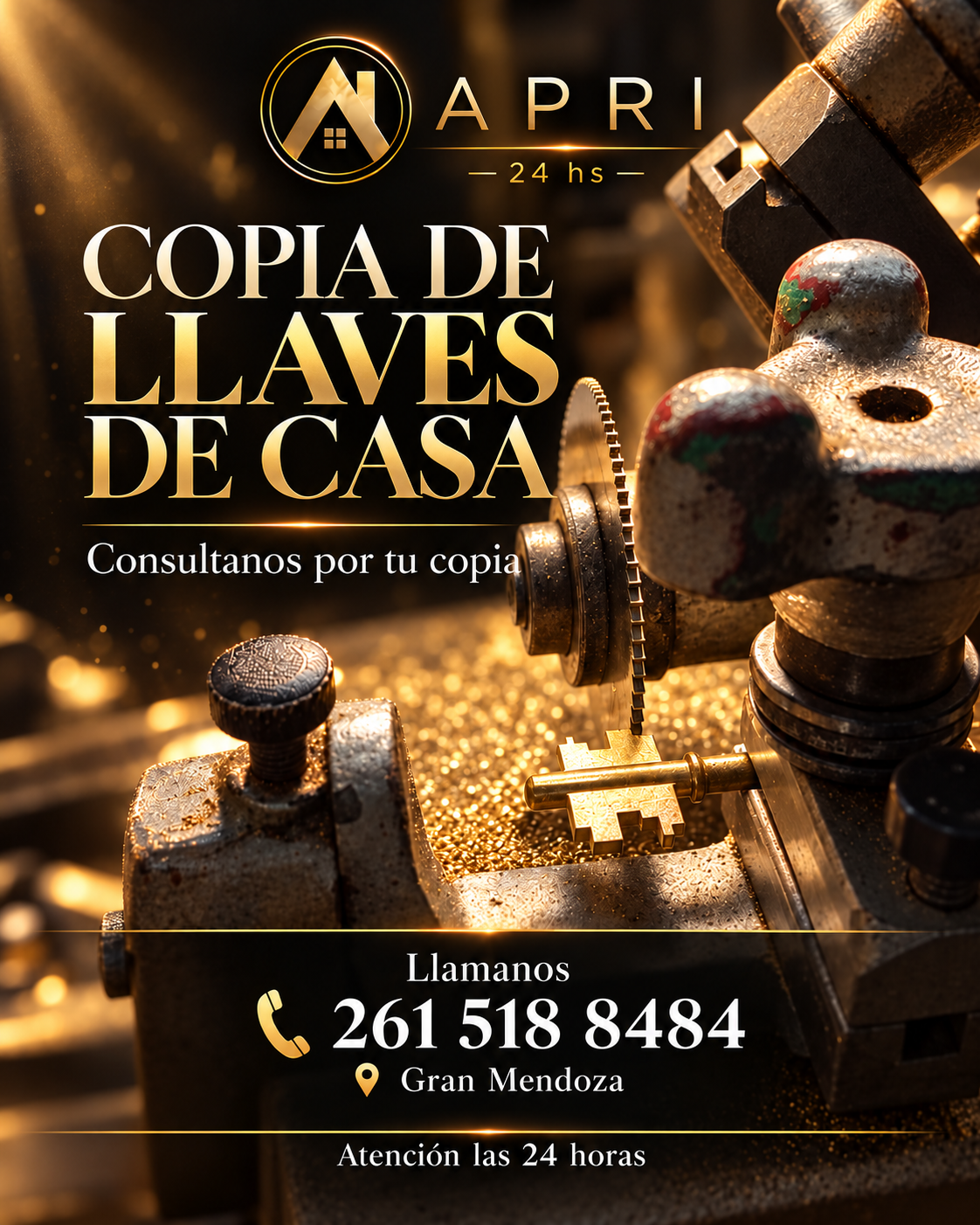 Material promocional APRI: Copias de llaves de casa